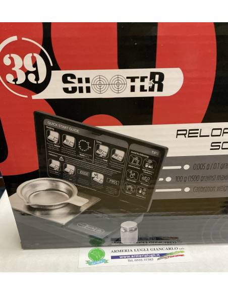 Bilancia elettroniche per ricaricare munizioni colpi corte e lunghe 39 optics shooter reloading scale codice 481420