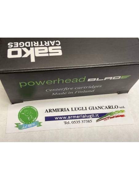 Cartucce Munizioni Colpi  Sako monolitiche powerhead calibro 7mm rem.mag  140 grani codice 685b con punta verde