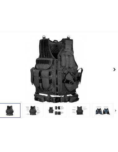 Giubbotto tattico porta oistole caricatore UTG 547 LAW ENFORCEMENT TACTICAL VEST, RIGHT HANDED, BLACK SKU PVC-V547BT