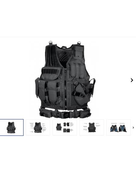 Giubbotto tattico porta oistole caricatore UTG 547 LAW ENFORCEMENT TACTICAL VEST, RIGHT HANDED, BLACK SKU PVC-V547BT
