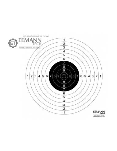 Eemann Tech - Bersagli per pistola a 25 e 50 metri - 100 pezzi PRODUTTORE:  Eemann Tech CODICE ARTICOLO:  ET-222100