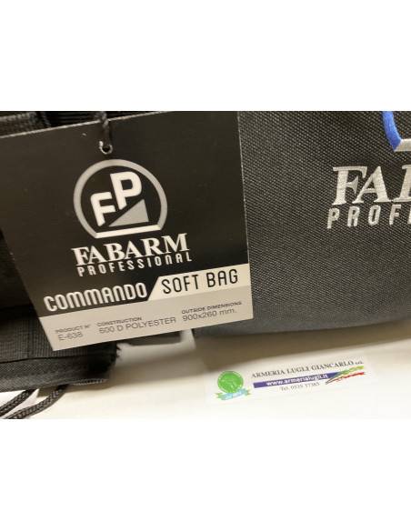 Borsa fodero tattico commando nera soft bag - Fabarm porta due fucili a pompa e m4 ar15