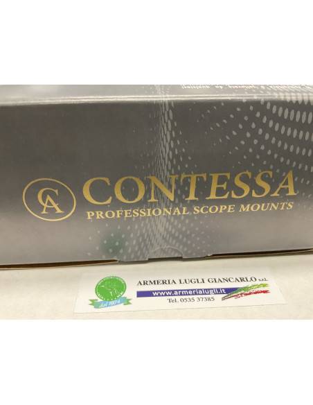 Attacco monopezzo con anelli a base contessa gancio rapido nero da 34 mm tctical qr codice sbt03 con bolla