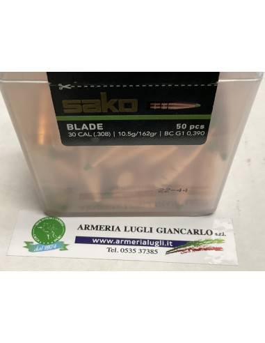 Ogive palle monolitiche Sako calibro 30 308  rifle bullets  blade  50 pezzi 162 grani  codice 656A TXM