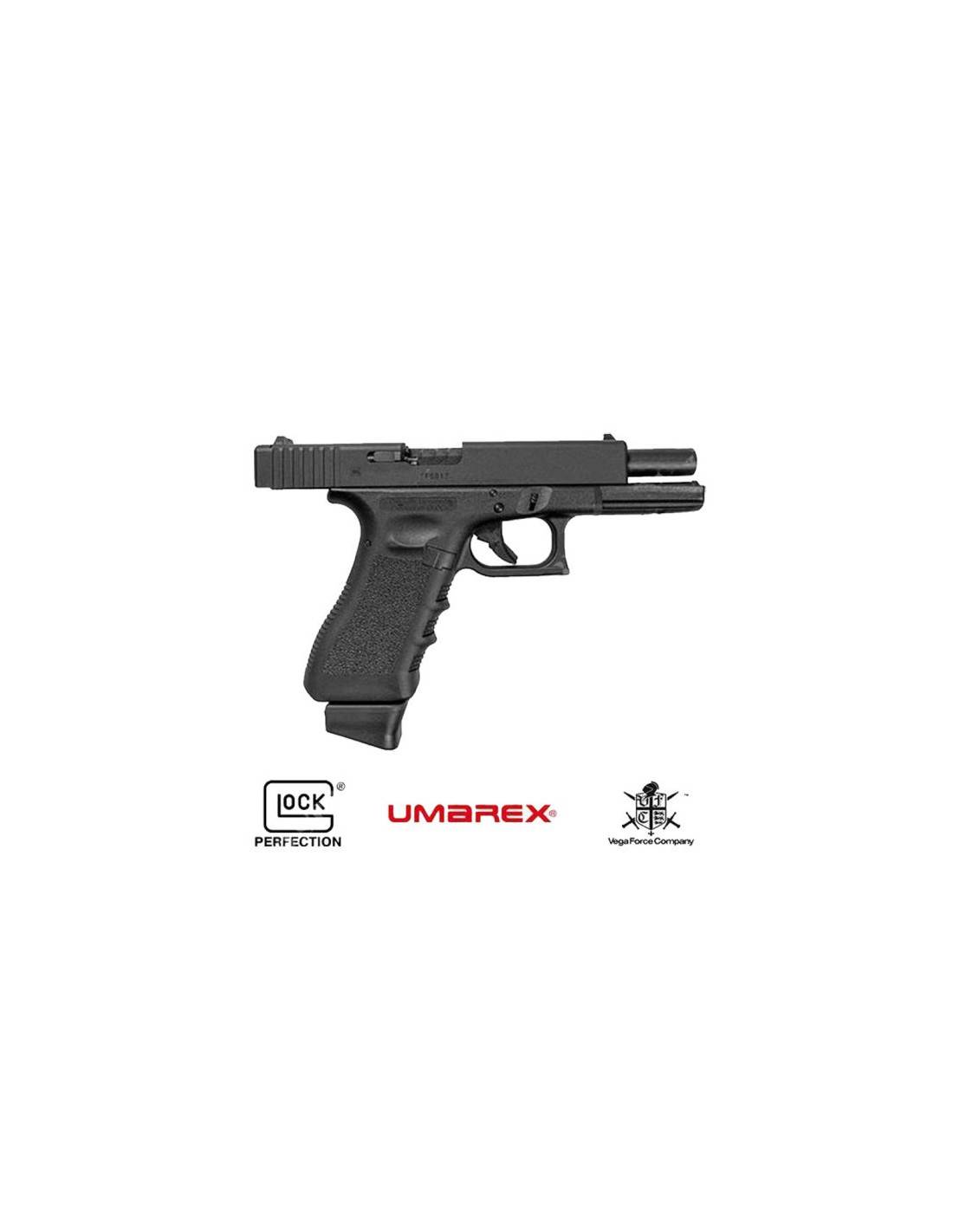 PISTOLA VFC SOFTAIR GLOCK 17 DELUXE NERA CO2 6mm UMAREX (2.6414) PISTOLE A  CO2 SCARRELLANTI