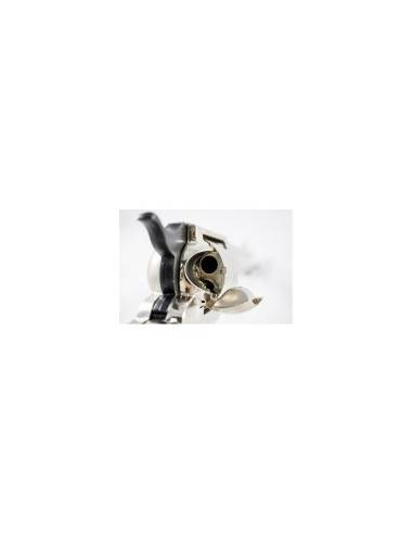 BRUNI PISTOLA REVOLVER A SALVE SINGOLA AZIONE NICHELATO GUANCETTE LEGNO .380