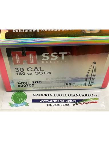 Palle ogive Hornady SST. calibro 30 308 180 granin 100 pezzi codice 30702