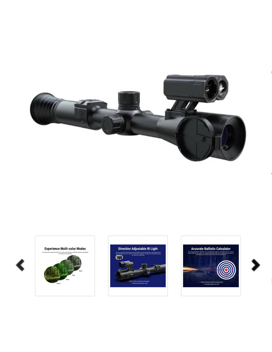 PARD DS35 Mirino Night Vision 4-5,6x Con Telemetro 1000m, Balistica E Video Attivato Dal Rinculo
