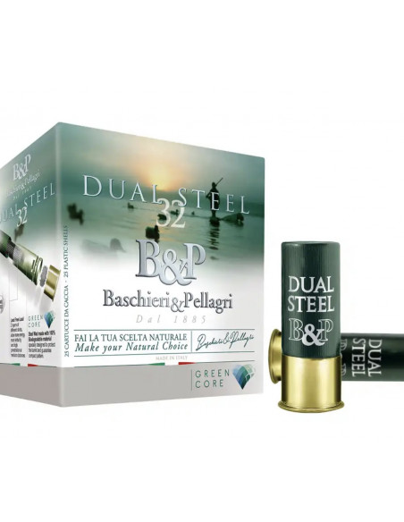 Cartucce Baschieri & Pellagri piombo 3/2 Dual Steel calibro 12