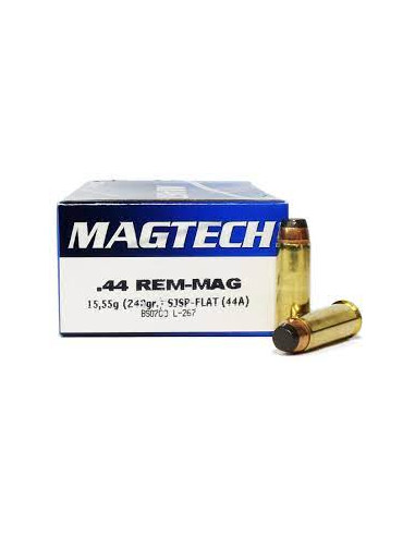Cartucce Magtech calibro 44 rem- mag 240 grani 50 colpi