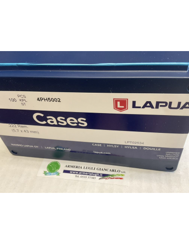 Bossoli Lapua Cases calibro 222  5,7 x43 codice 4ph5002