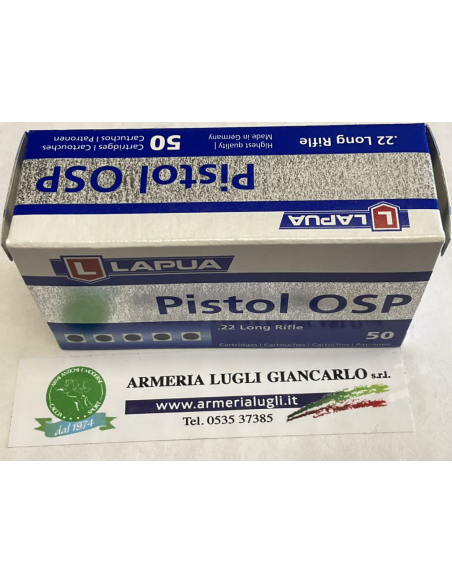Cartucce Colpi Munizioni Lapua Pistol OSP calibro 22lr