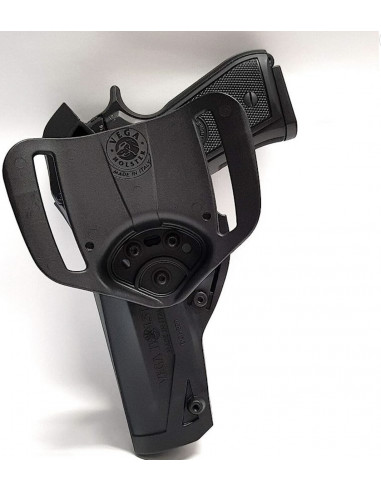 vega holster Fondina per Pistola Beretta 98 92 FS con sgancio rapido da Cintura polimero codice DCH800 NERA