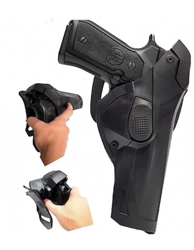 vega holster Fondina per Pistola Beretta 98 92 FS con sgancio rapido da Cintura polimero codice DCH800 NERA