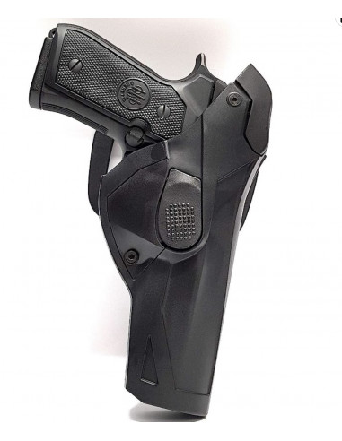 vega holster Fondina per Pistola Beretta 98 92 FS con sgancio rapido da Cintura polimero codice DCH800 NERA