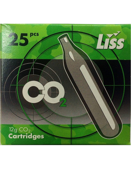 Liss 25 BOMBOLETTE BOMBOLE PER PISTOLE  CO2 12g 25 PEZZI