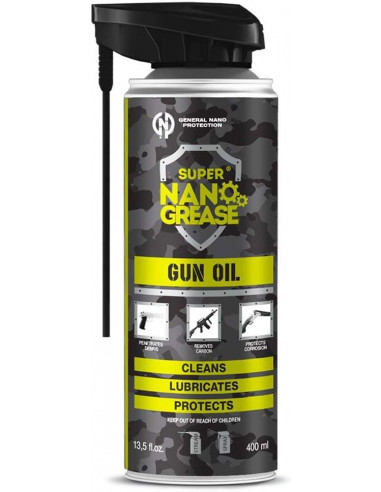 Nano super grease Spray lubrificante pulente Super Nano 400 ml Super Nano Grease Gun Oil Olio per Armi 400ml.