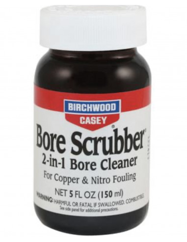 Birchwood Bore Scrubber 2in1 Cleaner Liquid 5oz/150ml COD: BC-33632 CATEGORIE: OLI - SOLVENTI - BRUNITORI, ACCESSORI ARMI