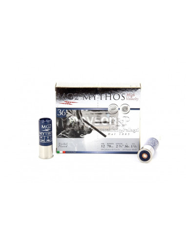 Cartucce B&P Mythos MG2 Cal. 12 36gr piombi 5-6-3-4-