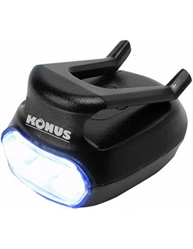 KONUS 3911 KonusCAP 3 lampade LED da applicare al cappello per caccia e pesca