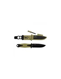 BW CODICE 3220335 Browning - KNIFE IGNITE FIXED BLACK GREEN 10cm BROWNING COLTELLO IGNITE NERO 2