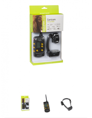 NUM'AXES - Set di Dressage CANICOM Voice 800 - Collana e Telecomando di Dressage - Educazione Vocale