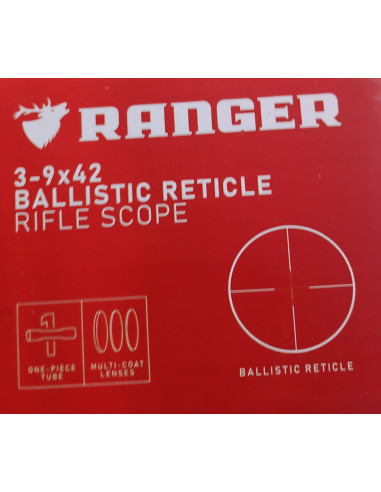 Ottica canocchiale per carbine aria compressa Ranger 3-9x42 reticolo inciso codice 140771