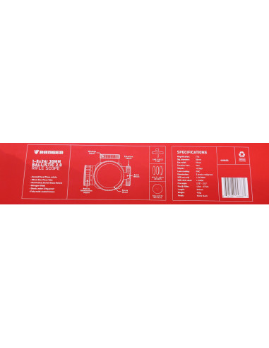 Ottica canocchiale Ranger 1-8x24 reticolo illuminato  ir codice 440653
