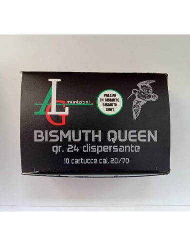 Cartucce Munizioni BISMUTH QUEEN DISPERSANTI Cal 12 - 20 ALG MUNIZIONI PIOMBO 7 CONFEZIONE DA 10