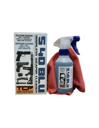 TCP S40 BLU OOORLESS WEAPON CLEANER 250 ML 8,5 OZ PULIZIA ARMI Detergente Sgrassante
