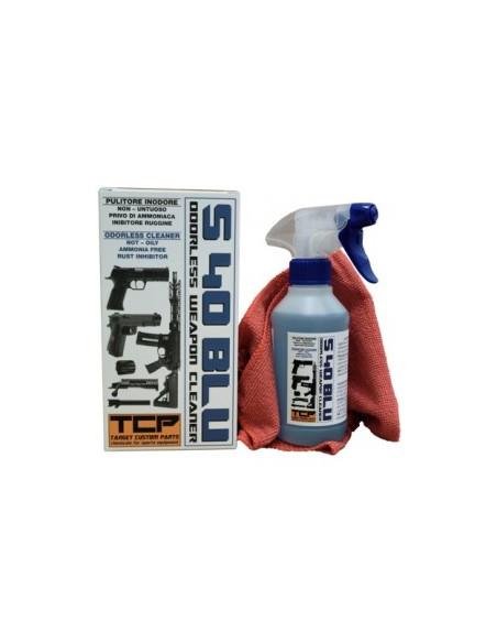 TCP S40 BLU OOORLESS WEAPON CLEANER 250 ML 8,5 OZ PULIZIA ARMI Detergente Sgrassante