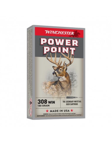 MUNIZIONI COLPI WINCHESTER COLPI  POWER POINT CALIBRO 308 180GRANI