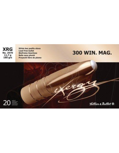 Cartucce munizioni xrg 180grani S&B CARICHE 300 WIN XRG 180 GR 180 GR MONOLITICA Sellier & Bellot