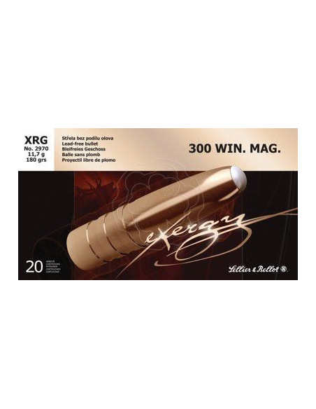 Cartucce munizioni xrg 180grani S&B CARICHE 300 WIN XRG 180 GR 180 GR MONOLITICA Sellier & Bellot