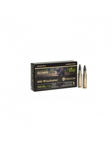 Cartucce munizioni colpi Fiocchi freccia nera 180 grs cal. 308 win go green  se zp