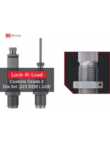 HORNADY CUSTOM GRADE DIES 546228 Full Length 2Die Set Cal.223Rem