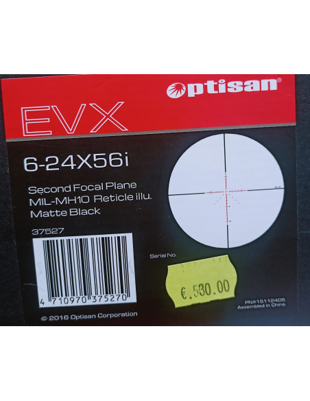 Ottica Cannocchiale EVX 6-24X50F1 (MIL-F1MH24) - OPTISAN 37527