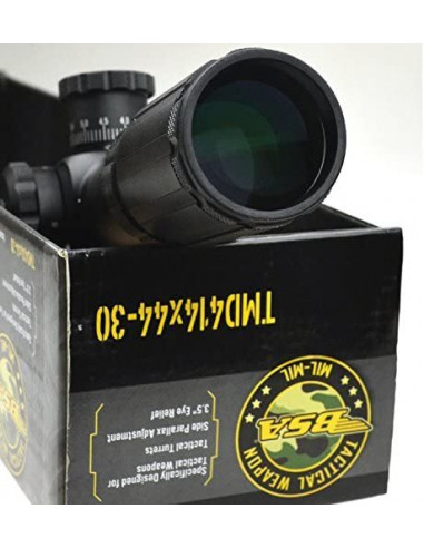 Ottica BSA Optics 4-14x44 30 Tactical Rifle Scope, Mil Reticle, Black