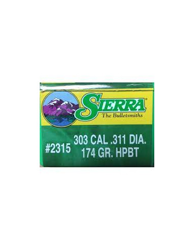 escrizione Recensioni (0) Vuoi altre informazioni su questo articolo?  Sierra 311" 174GR HPBT Matchking 2315 cal.303