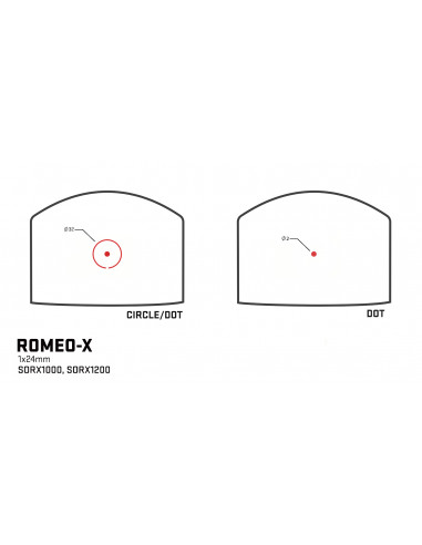 RED DOT PUNTO ROSSO SIG SAUER OPTI ROMEO ZERO-R 2 MOA RMR FOOTPRINT TRIJCON CODICE SORO12000 REFLEX SIGHT COMPACT REDDOT 393973