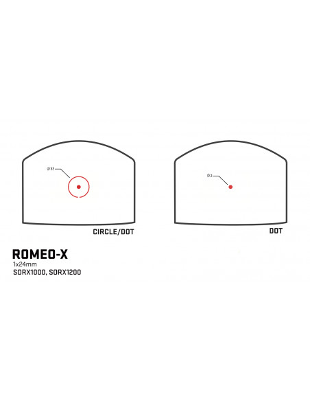 RED DOT PUNTO ROSSO SIG SAUER OPTI ROMEO ZERO-R 2 MOA RMR FOOTPRINT TRIJCON CODICE SORO12000 REFLEX SIGHT COMPACT REDDOT 393973