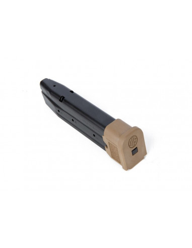 Caricatore Sig Sauer 21 colpi con pad coyote modello P320 m17 m18 9 mm full size 21 rd codice 373242