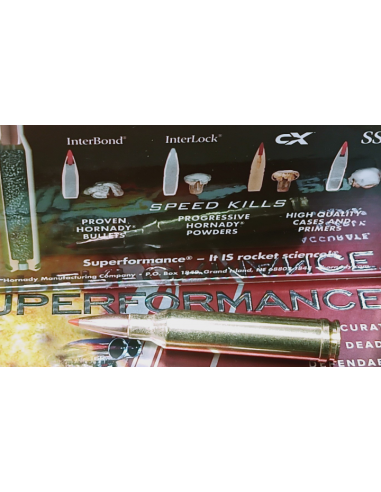 Cartucce Munizioni Hornady superformance accurate deadly dependable calibro 7 mm rem magnum 154 grani sst scatole da 20 colpi