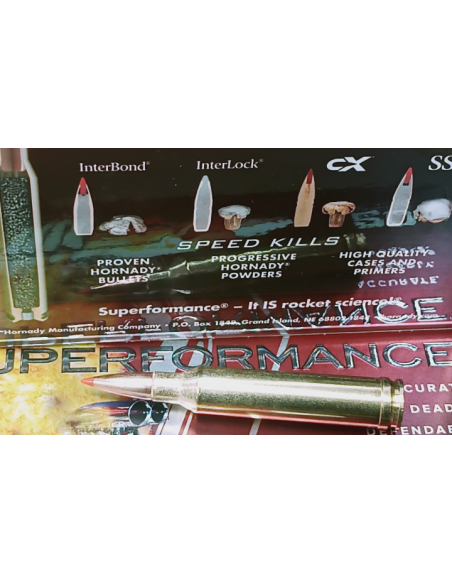 Cartucce Munizioni Hornady superformance accurate deadly dependable calibro 7 mm rem magnum 154 grani sst scatole da 20 colpi