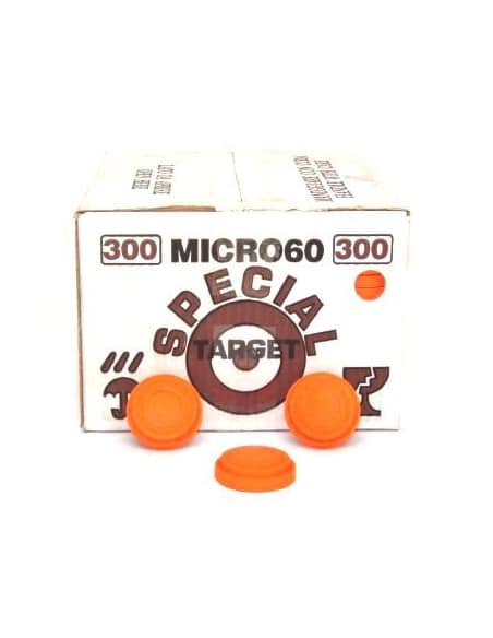 Piattelli piattello MICRO60  arancio fluorescente piccoli per tiro al piattello manuale 300 pezzi