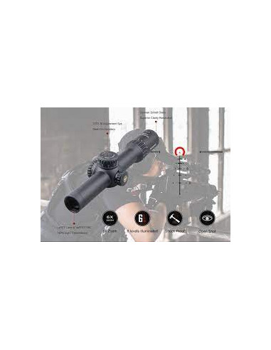 Ottica Vector optics 34mm Continental 1-10x28 FFP Tubo 34 1/10 mil illuminato Riflescope battuta m4 ar15 SCFF-62