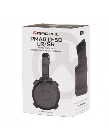 Magpul - PMAG D-50® LR/SR GEN M3® for AR10 / SR25 / M110 - Black codice MAG993-BLK Drum