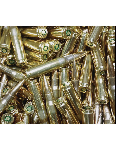 Cartucce Munizioni calibro 308 win. 7,62x51 mm Swiss ammunition and arms  147 grani FMJ BT