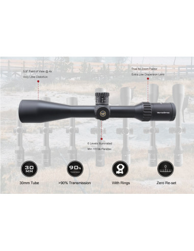 Ottica Vector Optics Continental 4-24X50T SCOL-54