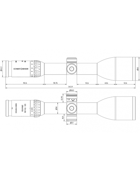 Ottica Schmidt & Bender  2.5-13x56 Stratos
